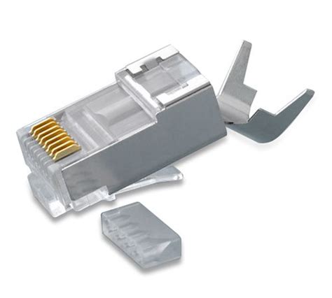 Platinum Tools Rj45 Shielded Cat6a 10g Connector External Ground 50bag Lin Haw International