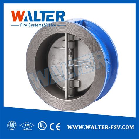 Cast Iron Wafer Dual Plate Disc Butterfly Check Valve China Check