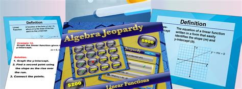 Resources For Teaching Linear Functions Media4math