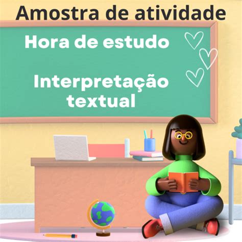 Hora de estudo Interpretação de textos Amostra Lição Prática