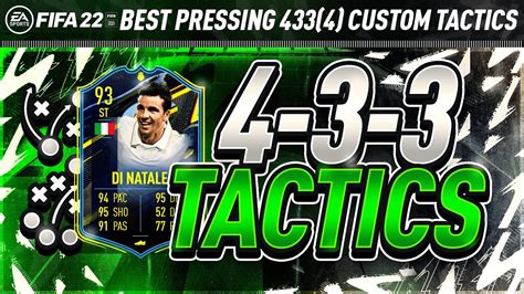 BEST 433 CUSTOM TACTICS FIFA 22 4 3 3 4 META TACTICS INSTRUCTIONS