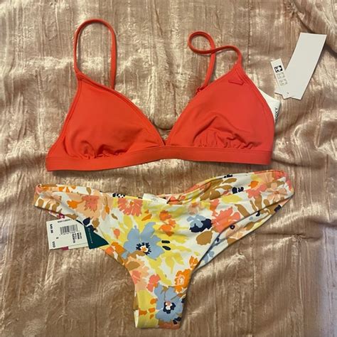 Roxy Swim Nwt Roxy Bikini Set Small Poshmark