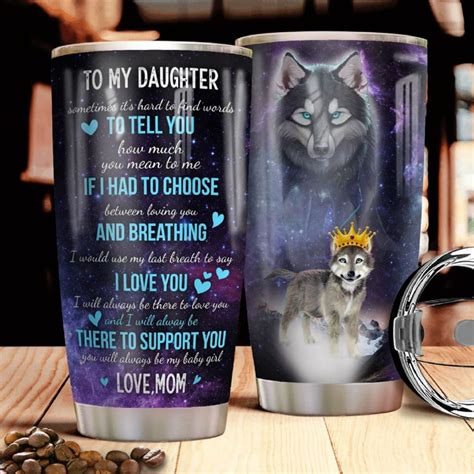 Wolf Letter Personalized Tumbler Teeuni