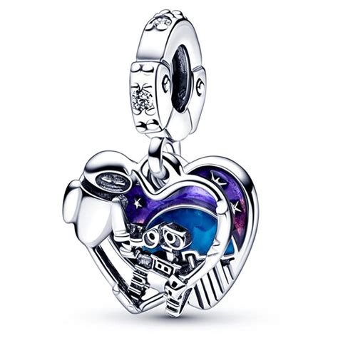 Disney Pixar Eve Glow Wall E Dangle Charm For Pandora Bracelet Women