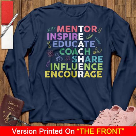 Mentor Inspire Educate Coach Share Influence Encourage Teacher Etsy