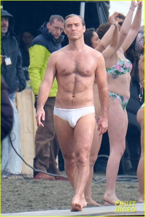 Jude Law Leaves Nothing To The Imagination In These Shirtless Speedo