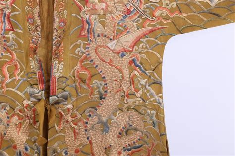 Sold Price Chinese Embroidery Imperial Dragon Robe Ming Dynasty