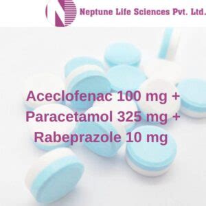 Aceclofenac Mg Paracetamol Mg Rabeprazole Mg Pharmint