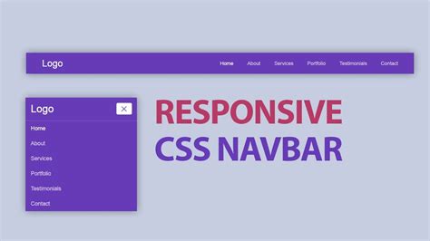 Responsive Navbar Using Html Css No Javascript YouTube