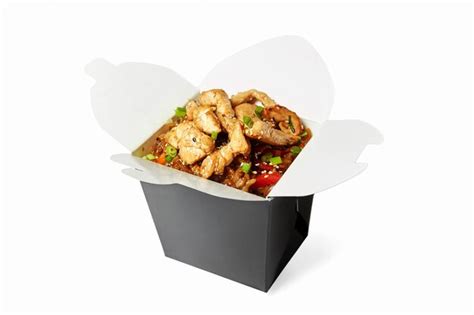 Premium Photo | Wok rice with chicken isolated