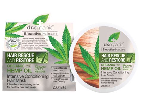 Dr Organic Hemp Oil Maska Do W Os W Z Organicznym Olejem Z Konopi