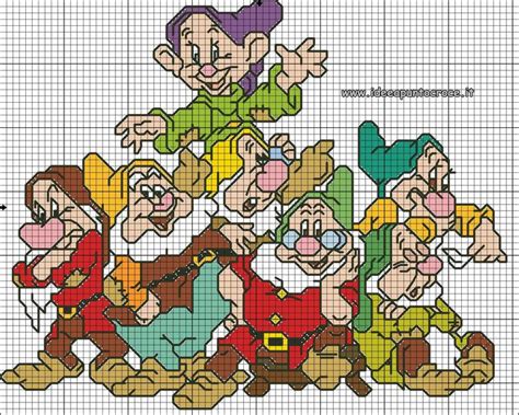 Schema Punto Croce I Sette Nani Disney Cross Stitch Kits Disney