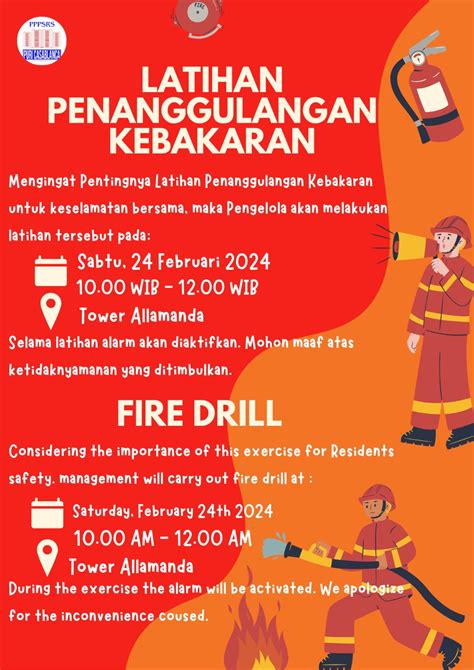 Latihan Penanggulangan Kebakaran Di Tower Allamanda Apartment Puri