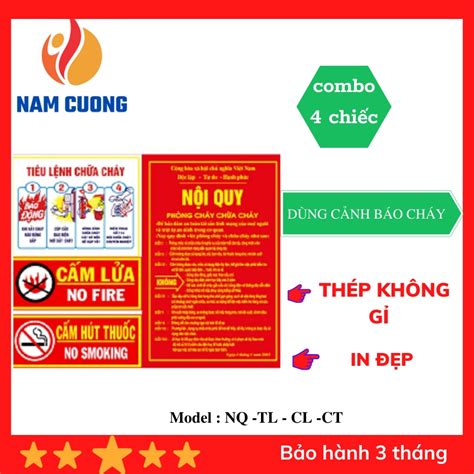 Bảng Nội Quy Tiêu Lệnh Cấm Lửa Cấm Thuốc Pccc Bảng Nội Quy Tiêu