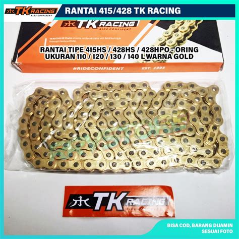 Jual Rantai Motor TK Racing 415 428 Ukuran 110 120 130 140 L Tipe HS