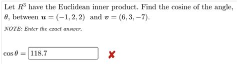 Solved Let R Have The Euclidean Inner Product Find The