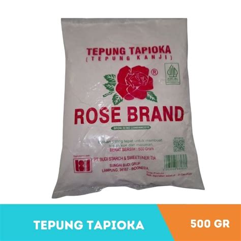 Jual TEPUNG TAPIOKA TEPUNG KANJI ROSE BRAND 500 GRAM Shopee Indonesia