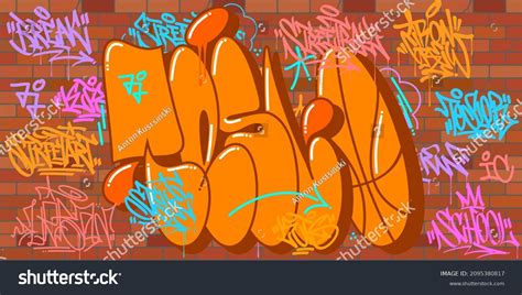 2,238 Graffiti Brick Wall Background Stock Vectors, Images & Vector Art ...