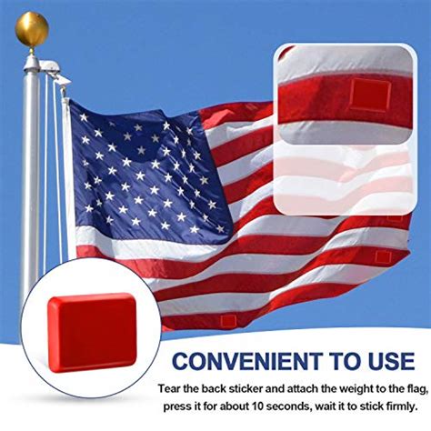 Frienda 12 Pieces Flag Weights Tangling Proof Flag Weight Anti Tangle