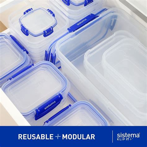 Sistema Klip It Plus Cracker Food Storage Container L Biscuit Tin