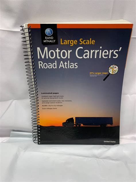 Rand Mcnally Large Scale Motor Carriers Road Atlas New Ebay