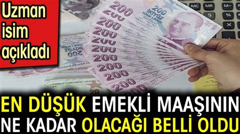 En düşük emekli maaşının ne kadar olacağı belli oldu Uzman isim açıkladı