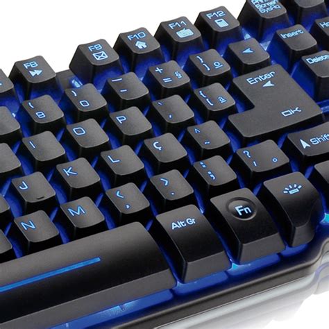 Teclado Led Gamer Semi Mecanico Tc196 Multilaser Warrior R 17590