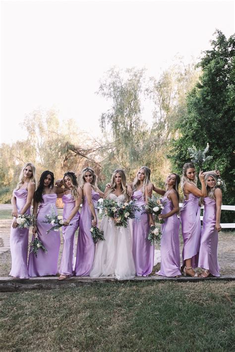 Bridesmaids Purple Wedding Theme Lavender Bridesmaid Dresses Light