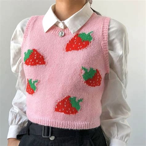 Pink Cute Sleeveless Sweater In 2021 Crochet Clothes Vest Fashion