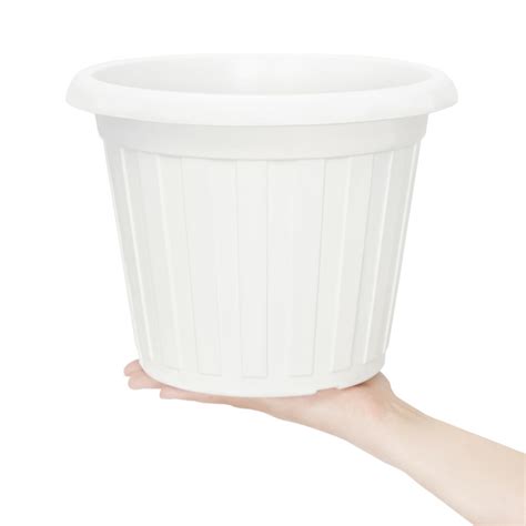 Цветочные горшки - Горшок для цветов, белый "С" (d245) - Zeta.kz, Актобе