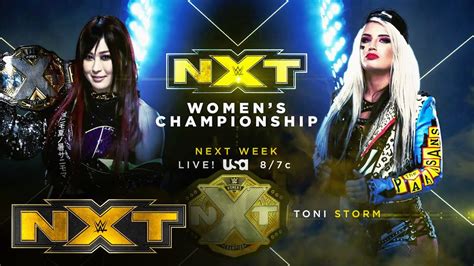 Io Shirai And Toni Storm Break Down Next Weeks Clash Wwe Nxt March 3