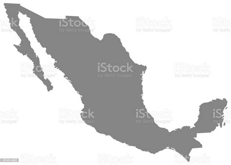 Mexico Map Stock Illustration Download Image Now Cartography