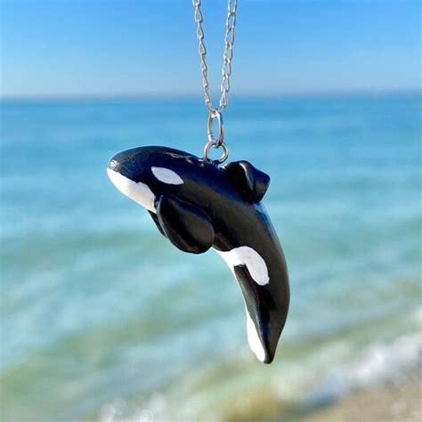 Keiko Orca Free Willy Pendant Killer Whale Necklace In Etsy