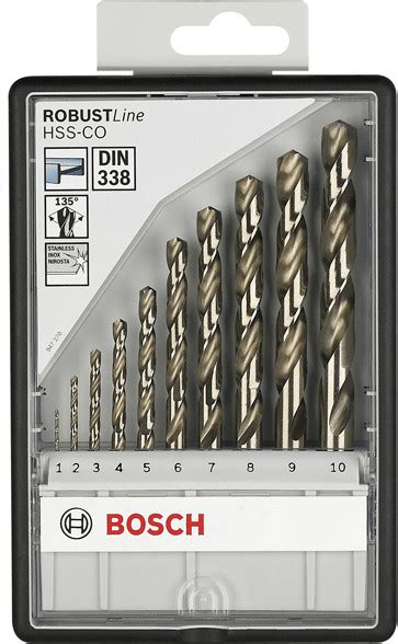 Bosch Robust Line HSS Co Metallbohrer Set 10 Teilig 2607019925 Ab 27