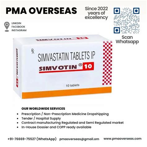 Simvastatin 20mg Tablet Simvotin 20 At Rs 285 Stripe Zocor In