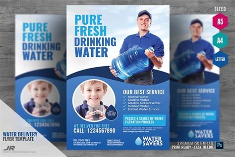 15 Drinking Water Flyer Template Psd Free Download Graphic Cloud