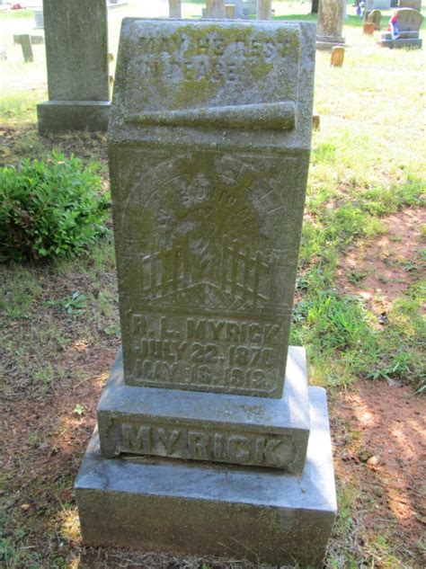 R L Myrick Find A Grave Memorial