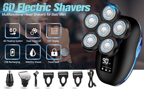 Head Shaver For Bald Men6 In 1 Electric Shaver For Bald