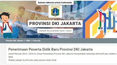 Ppdb Jakarta Tingkat Smp Dan Sma Resmi Dibuka Hari Ini Simak Link Dan