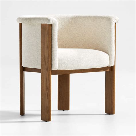 Axel Upholstered Curved Back Dining Chair Reviews Crate Barrel