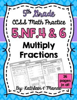 5 NF 4 5 NF 6 Practice Sheets Multiply Fractions Fraction Word