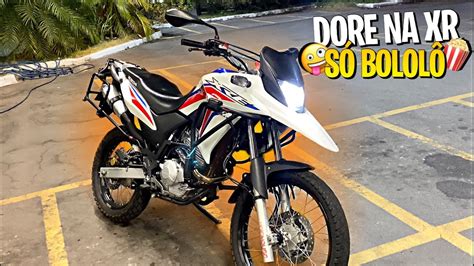 MOTOVLOG NOTURNO NA XRE 300 ESCAPAMENTO DORE YouTube