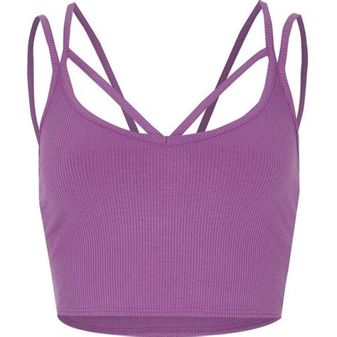 Stylish Purple Ribbed Crop Top