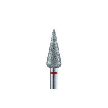 Diamond Nail Drill Bit Pointed Drop Red