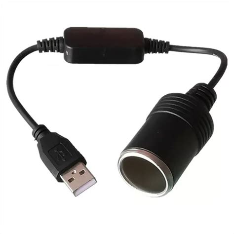 Convertidor Usb 5v A Enchufe Encendedor 12v Dc De Automóvil Cuotas