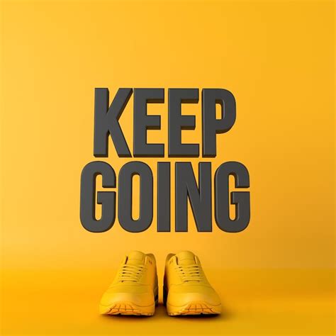 Premium Photo Keep Going Motivational Workout Fitness Phrase D Rendering