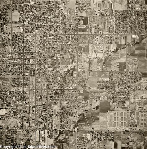 Historical Aerial Photograph San Bernadino California 1952 Aerial