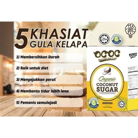 Gula Kelapa Ococ Dr Rizal Shopee Malaysia