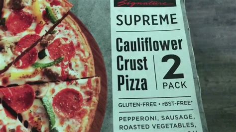 Kirkland Supreme Cauliflower Crust Pizza Gluten Free Pizza From