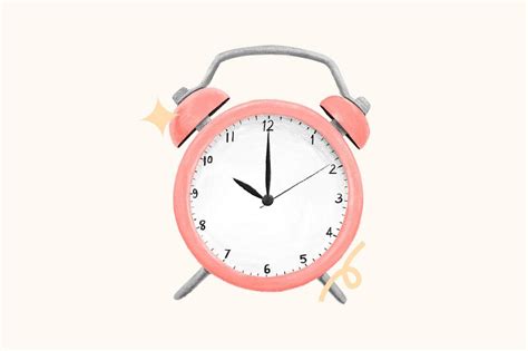 Time clock aesthetic illustration background | Free Photo Illustration ...